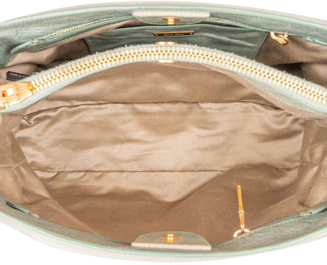 Miu Miu Vitello Lux Tote Handbag Divers