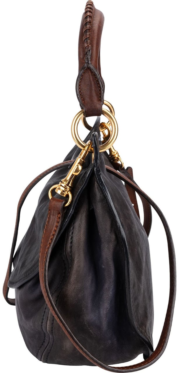 Miu Miu Vitello Lux Hobo Handbag Zwart
