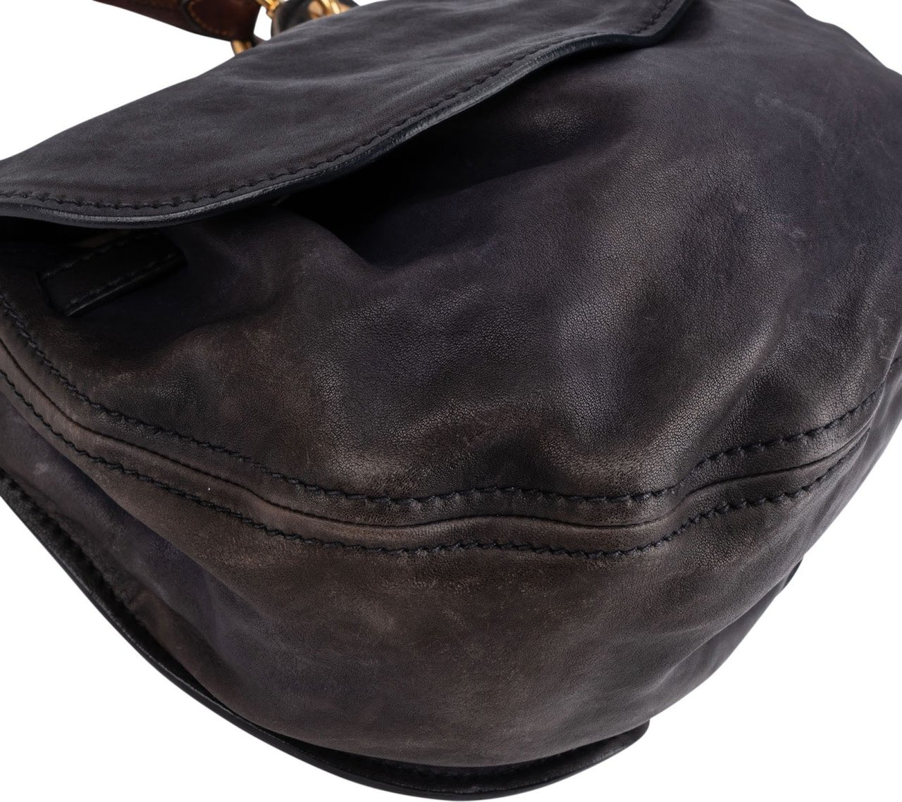 Miu Miu Vitello Lux Hobo Handbag Zwart