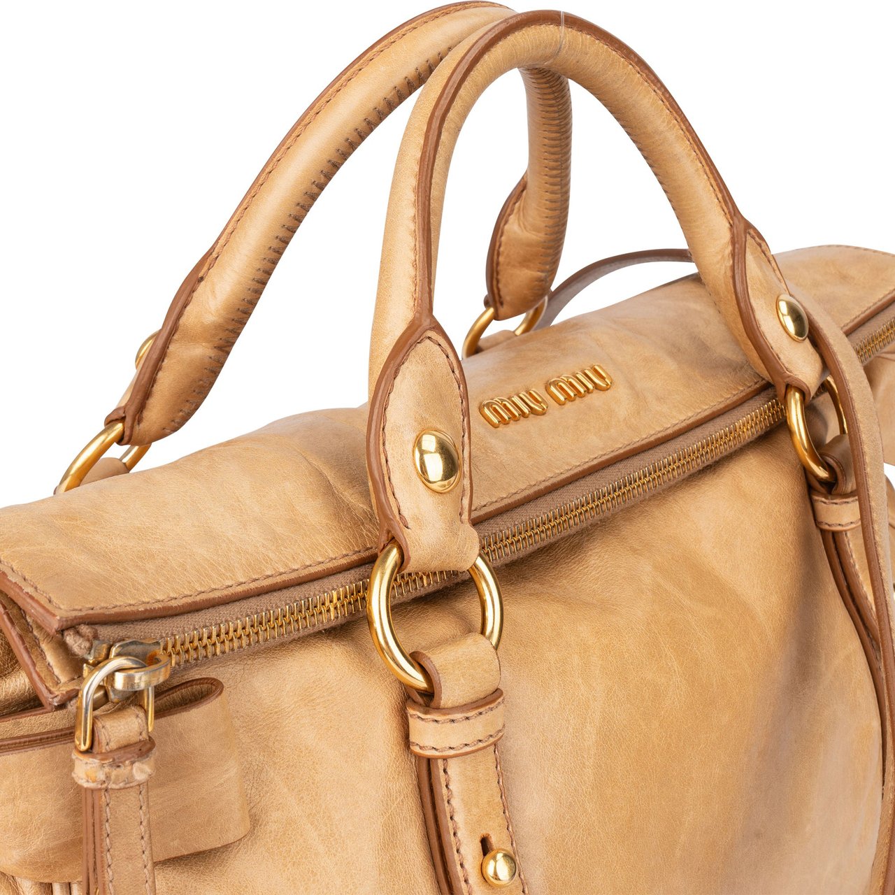 Miu Miu Miu Miu Classic Leather City Handbag Divers