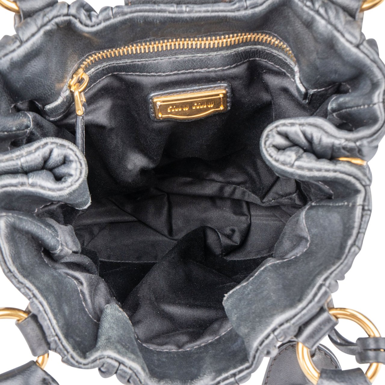 Miu Miu Miu Miu Quilted Leather Handbag Divers