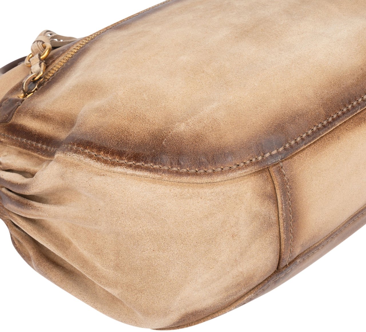 Miu Miu Miu Miu Leather Rodeo City Handbag Bruin