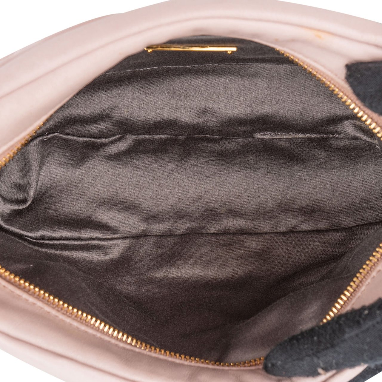 Miu Miu Pink Nappa Leather Gathered Crossbody Bag Roze