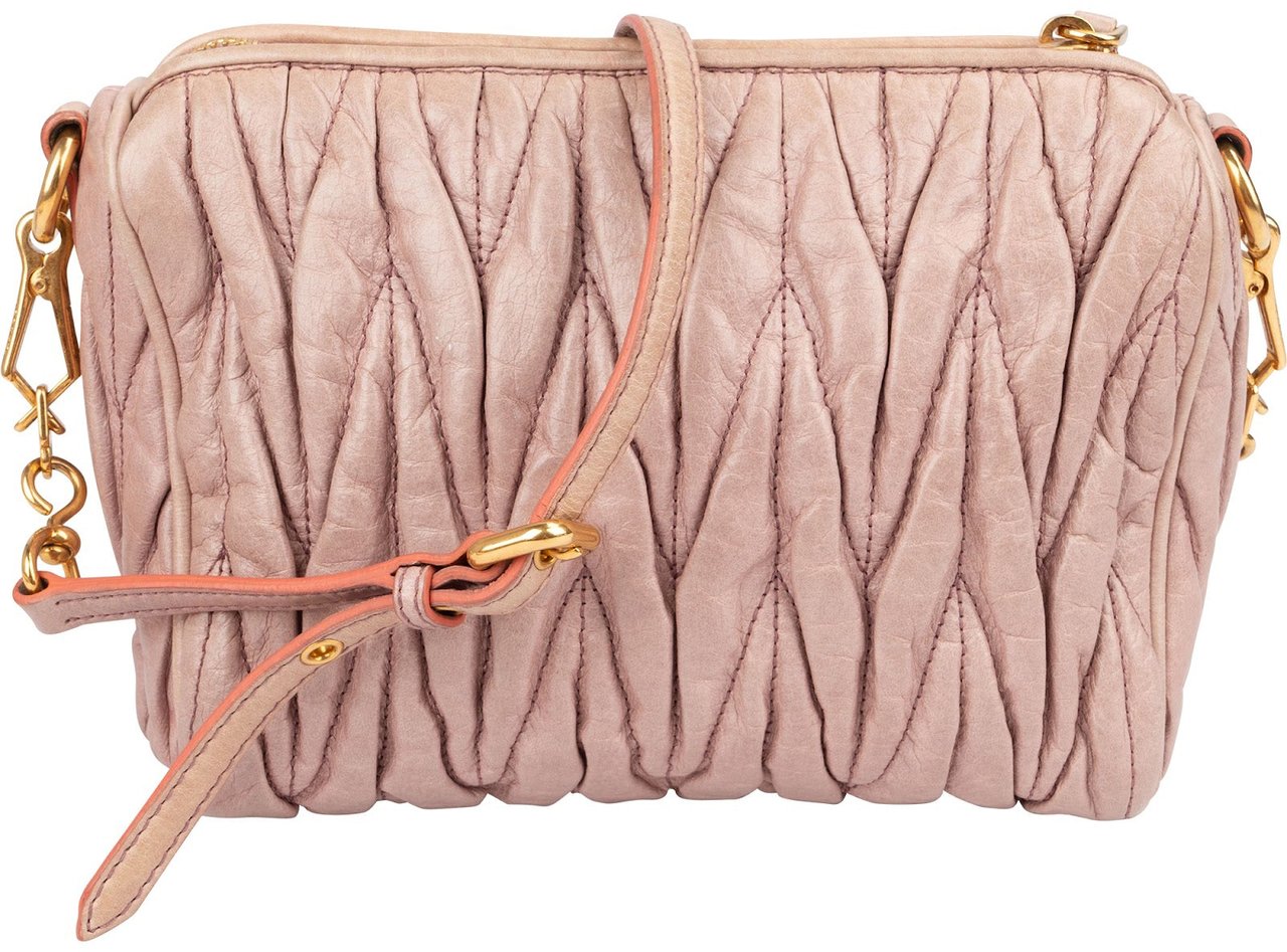 Miu Miu Matelassé Nappa Leather Shoulder Bag Divers