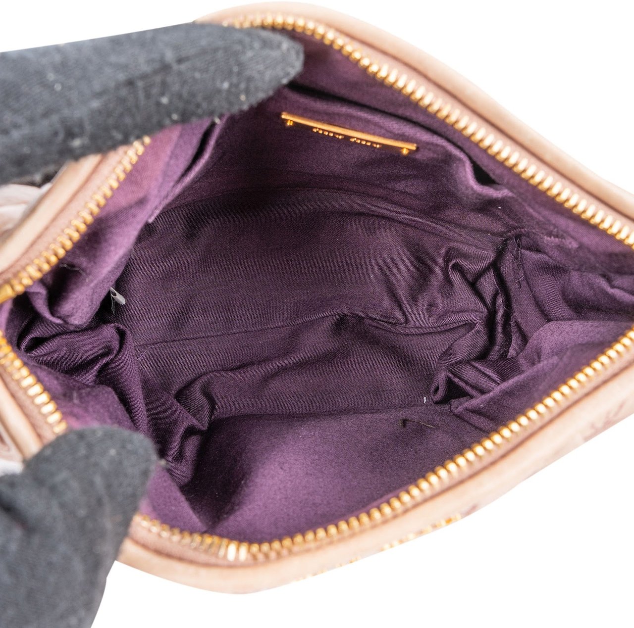 Miu Miu Matelassé Nappa Leather Shoulder Bag Divers