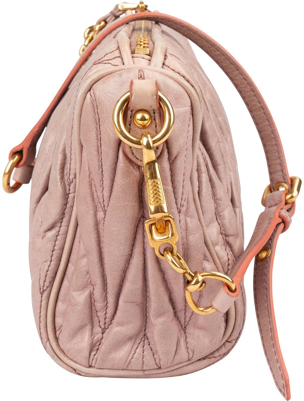 Miu Miu Matelassé Nappa Leather Shoulder Bag Divers