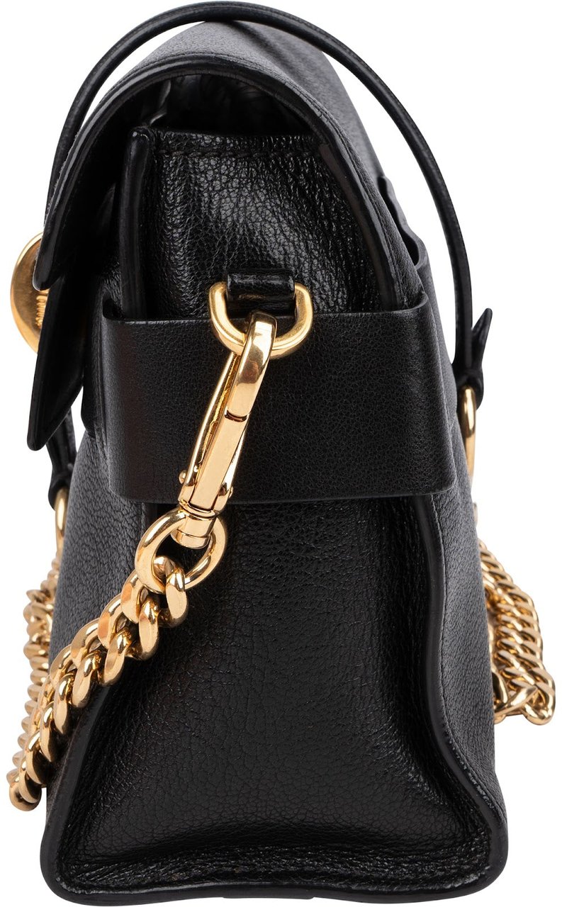 Miu Miu Madras Leather Flap Crossbody Bag Zwart