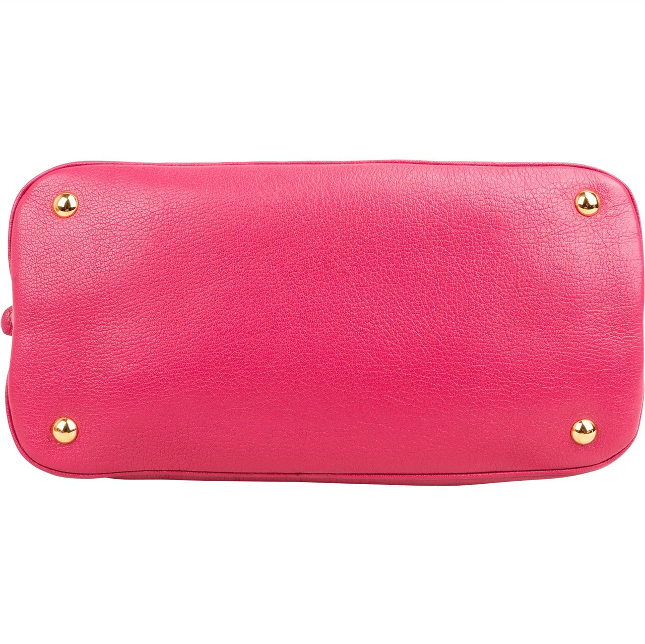 Miu Miu Pink Madras Leather Top Handle Bauletto Dome Handbag Roze