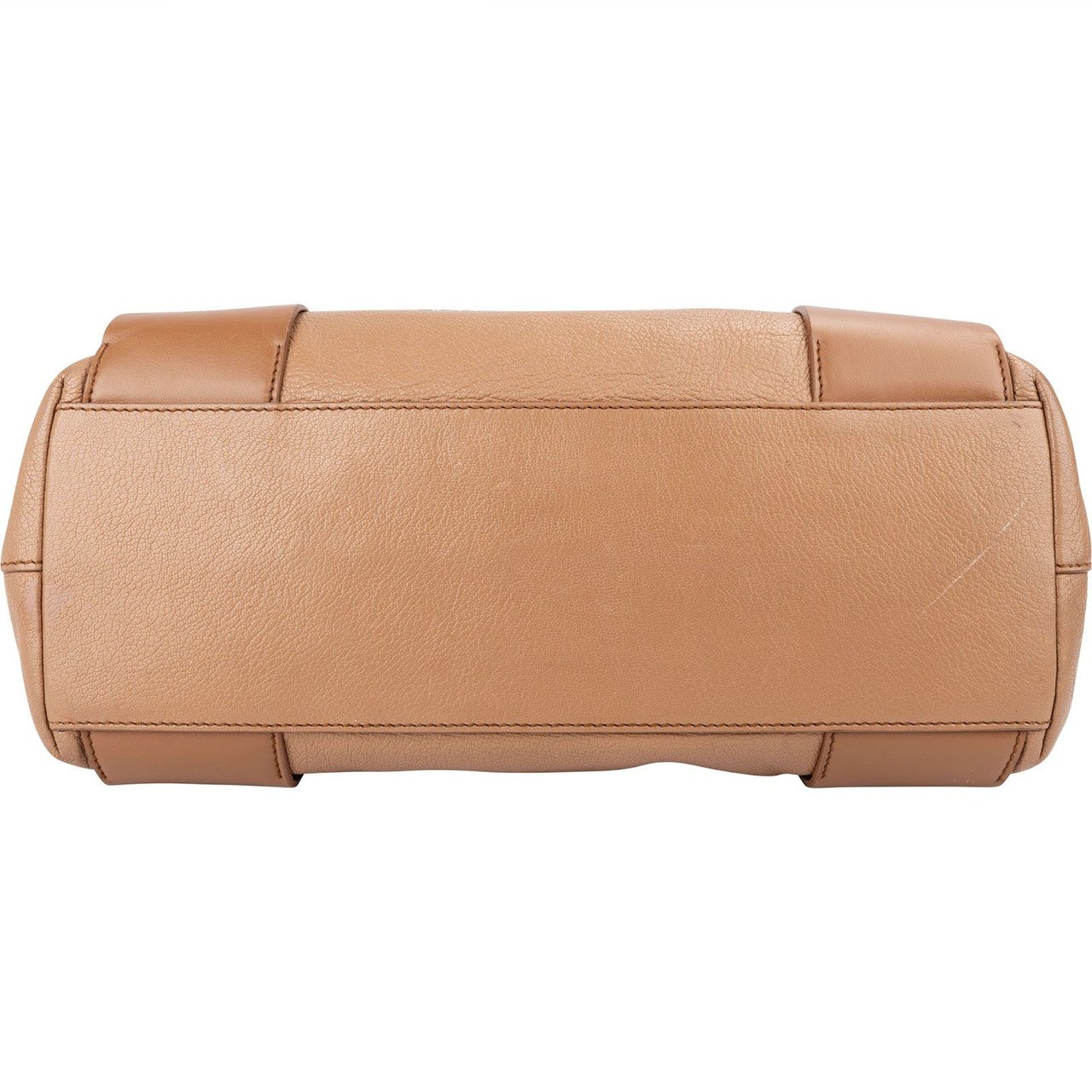 Miu Miu Vitello Madras Brown Leather Tote Shoulder Bag Beige