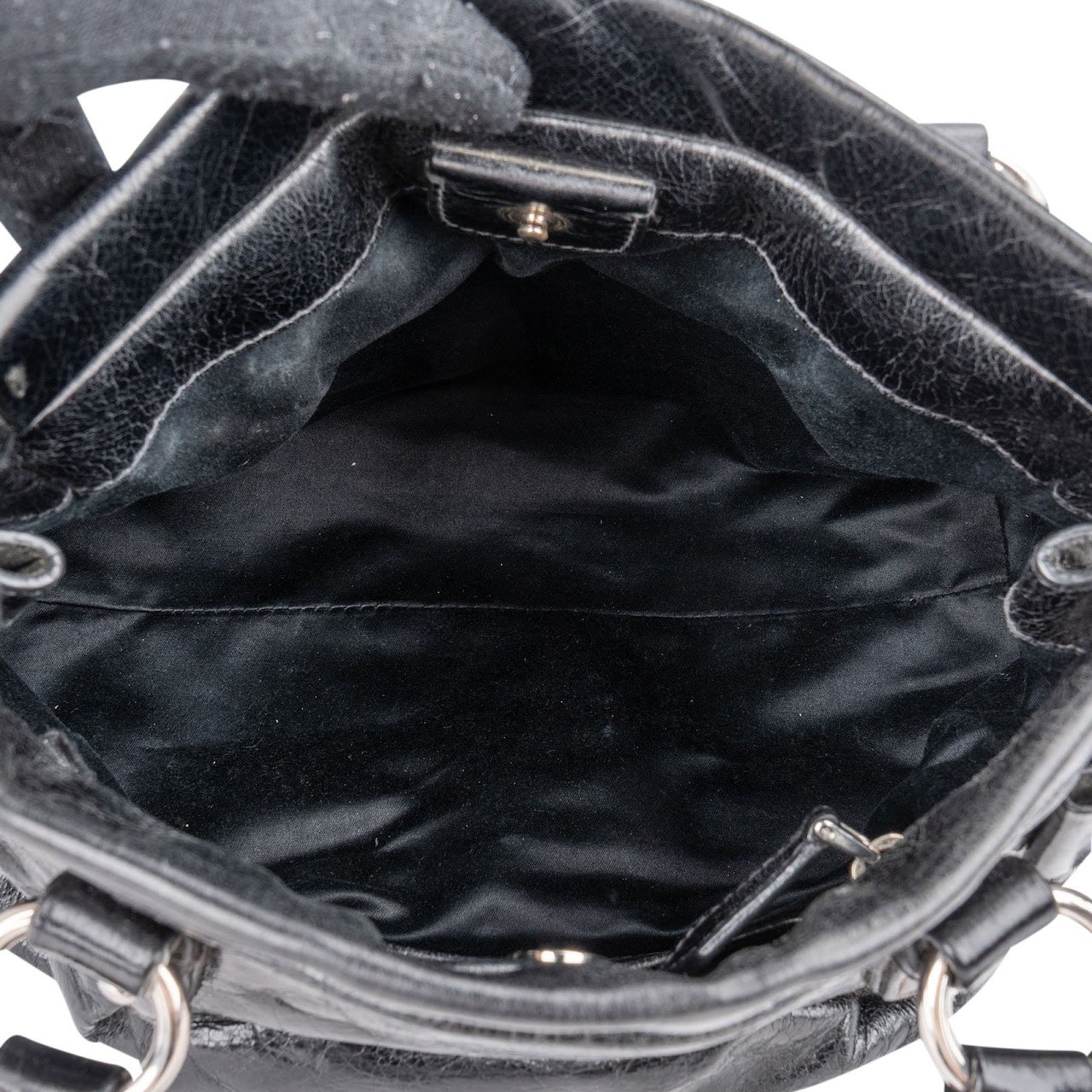 Miu Miu Vitello Lux Leather Handbag Zwart