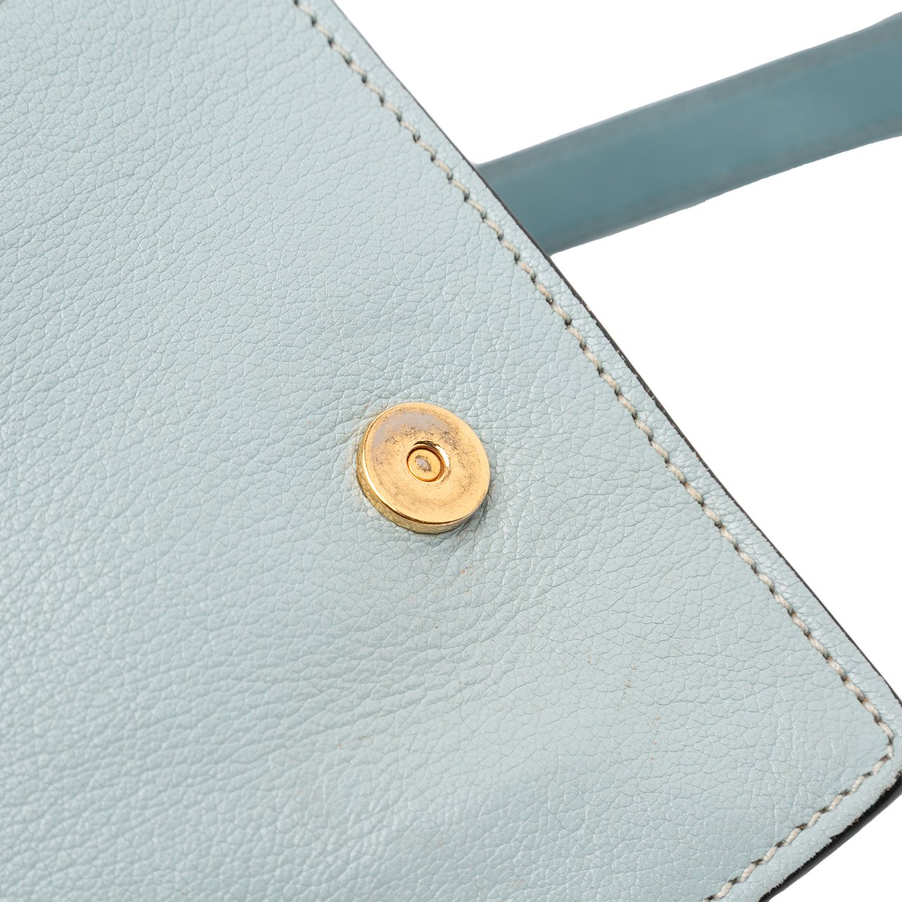 Miu Miu Goatskin Madras Soft Calf Crystal Embellished Crossbody Blauw