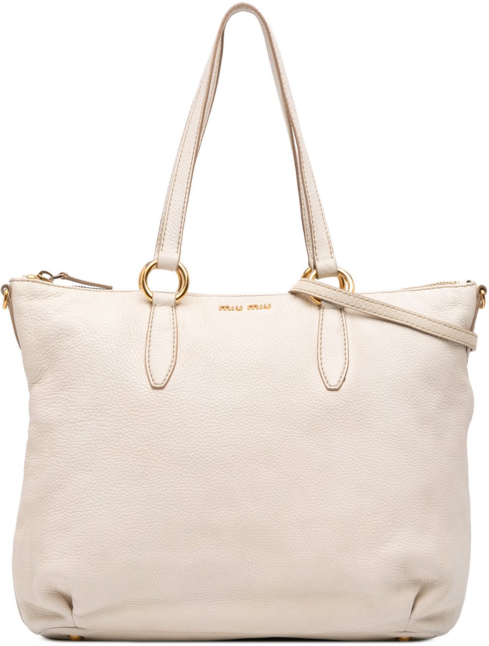 Miu Miu Vitello Phenix Satchel Wit