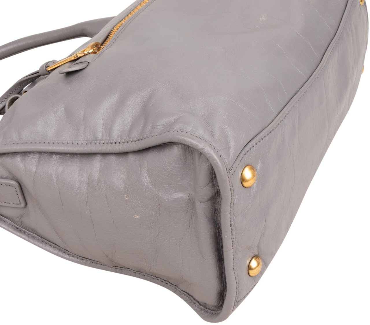 Miu Miu Lilac Vitello Shine Satchel Handbag Divers