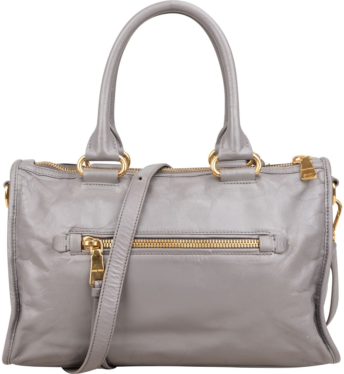 Miu Miu Lilac Vitello Shine Satchel Handbag Divers