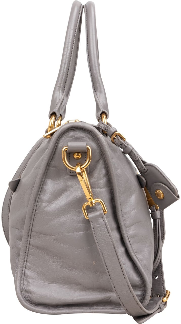 Miu Miu Lilac Vitello Shine Satchel Handbag Divers