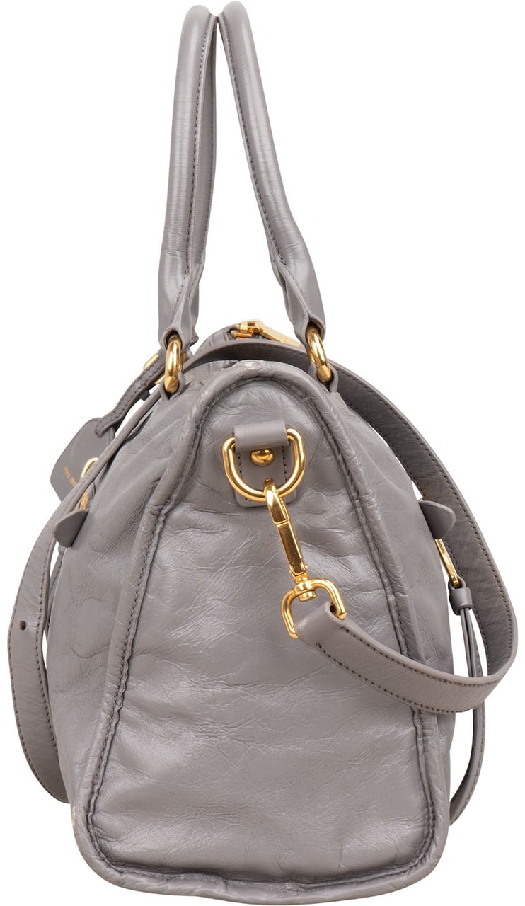 Miu Miu Lilac Vitello Shine Satchel Handbag Divers