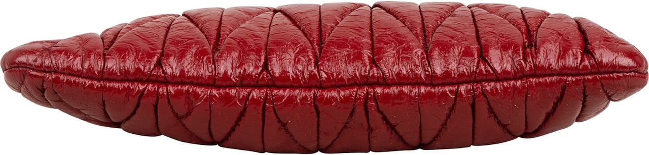 Miu Miu Matelassé Nappa Leather Wristlet Pouch Clutch Divers