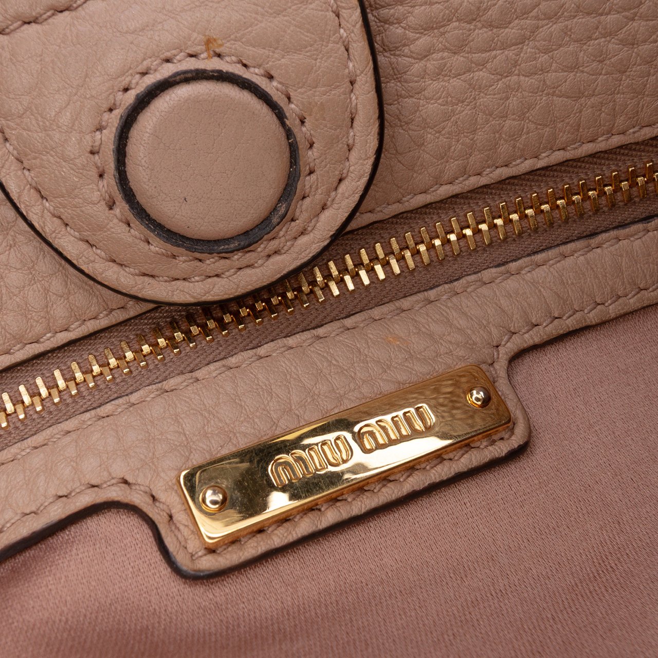 Miu Miu Vitello Phenix Satchel Bruin