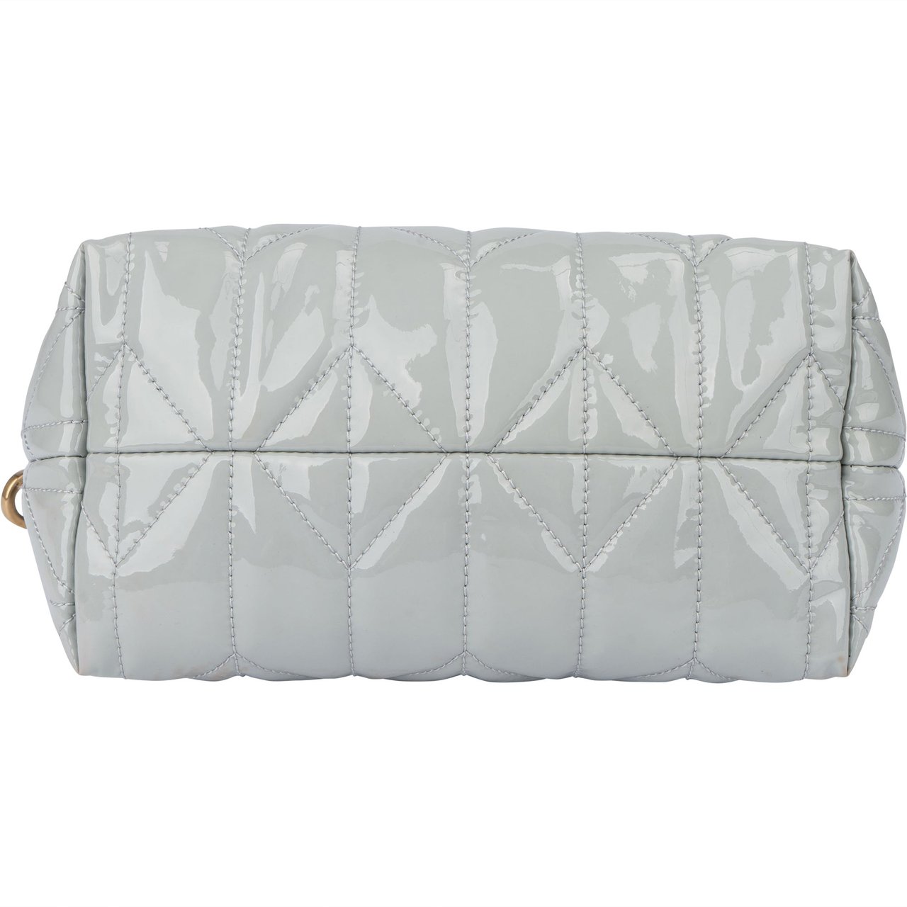 Miu Miu Miu Miu Quilted Patent Mini Handbag Blauw