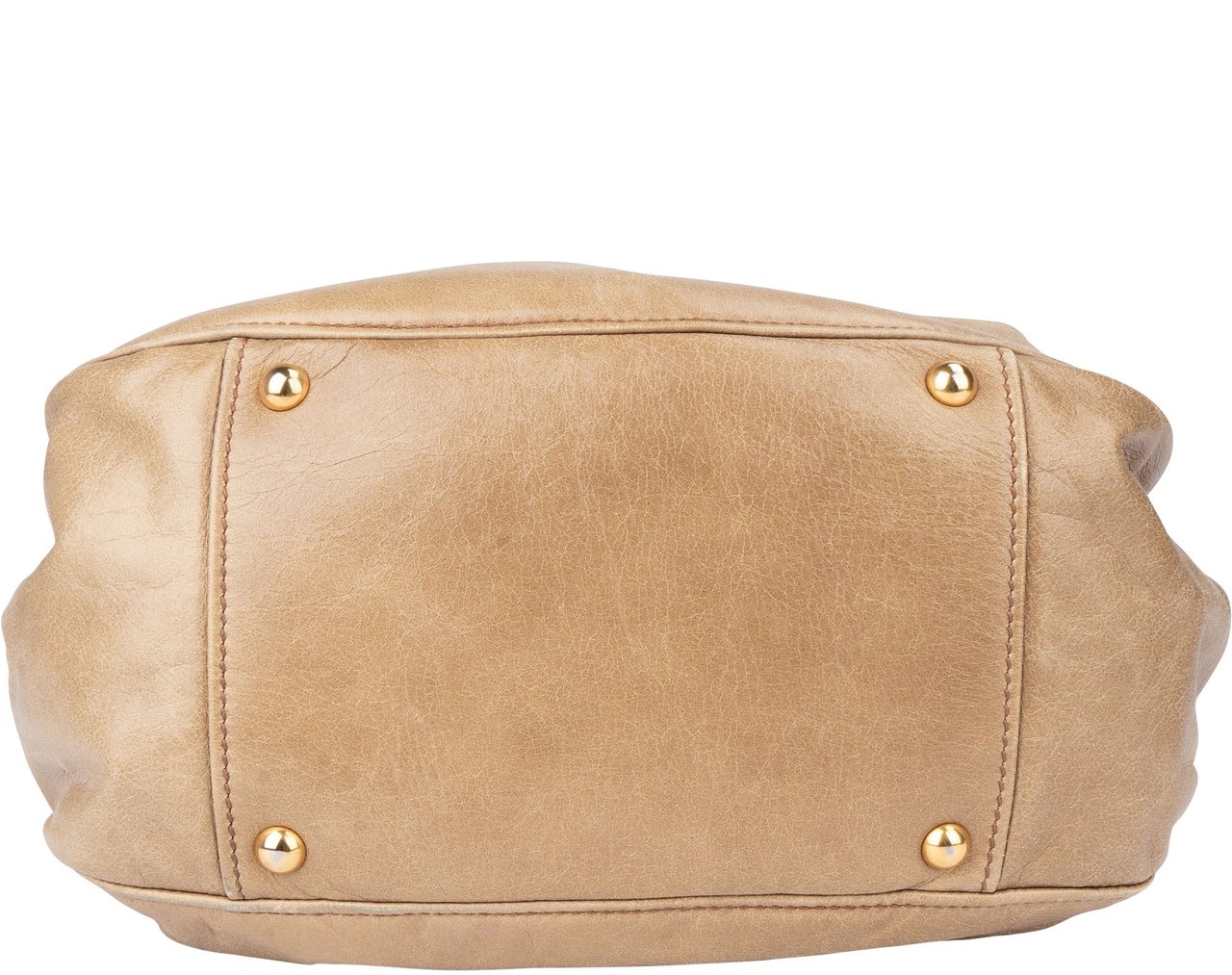 Miu Miu Miu Miu Classic Leather Handbag Beige