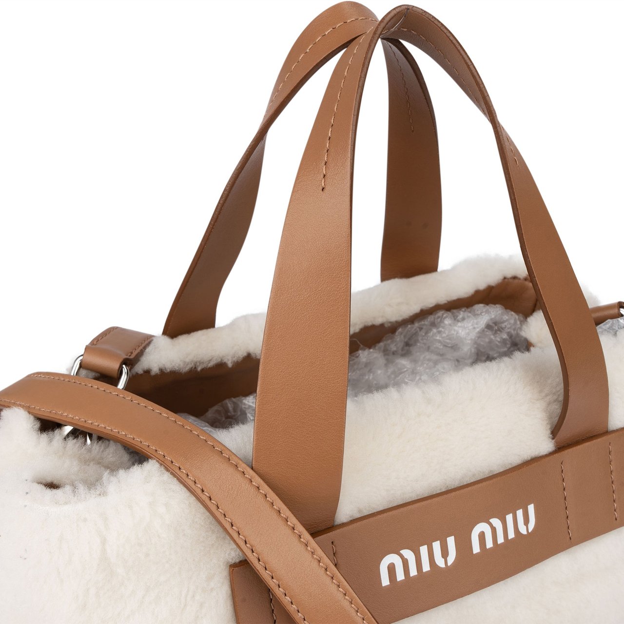 Miu Miu Miu Miu Cozy Sheep Handbag Wit