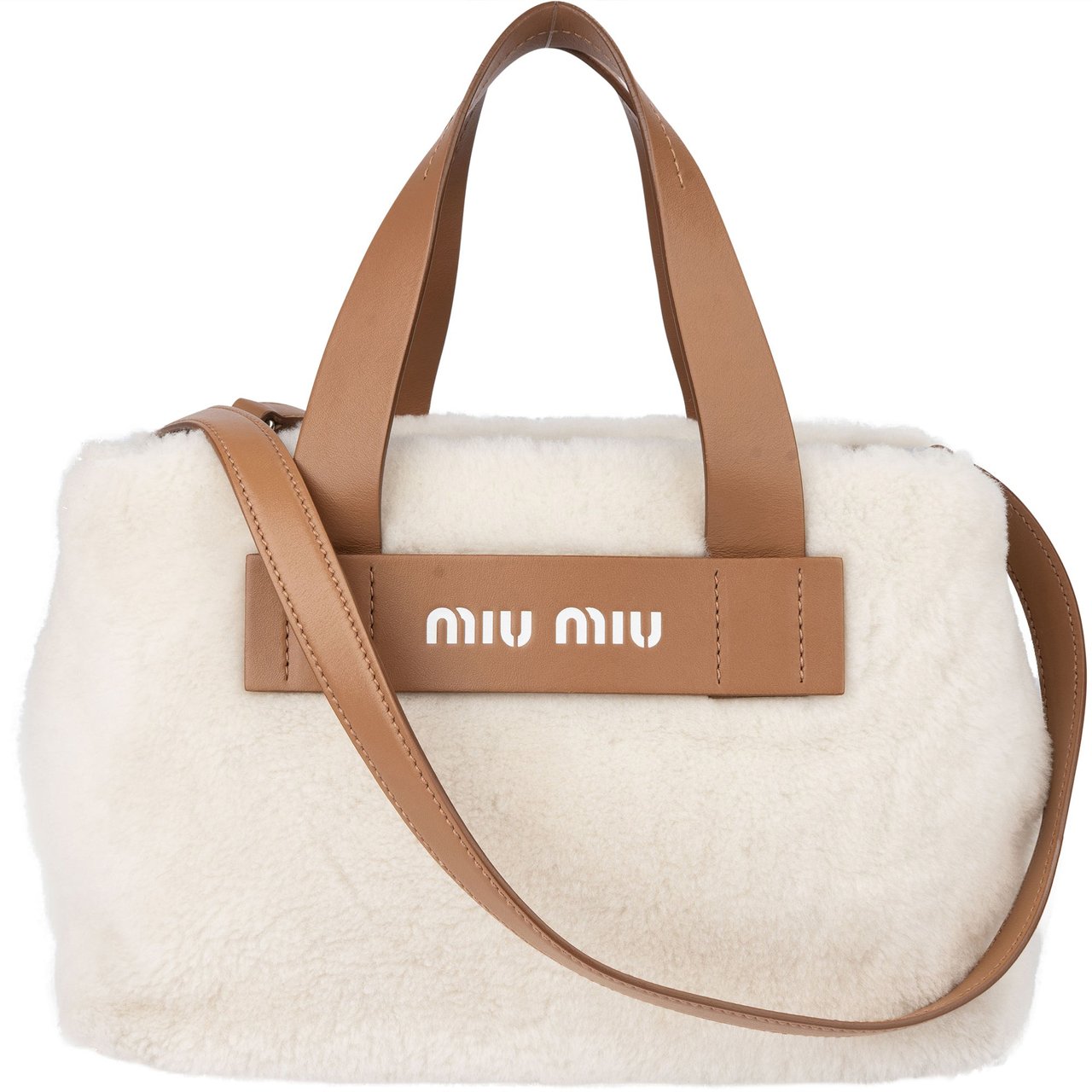Miu Miu Miu Miu Cozy Sheep Handbag Wit
