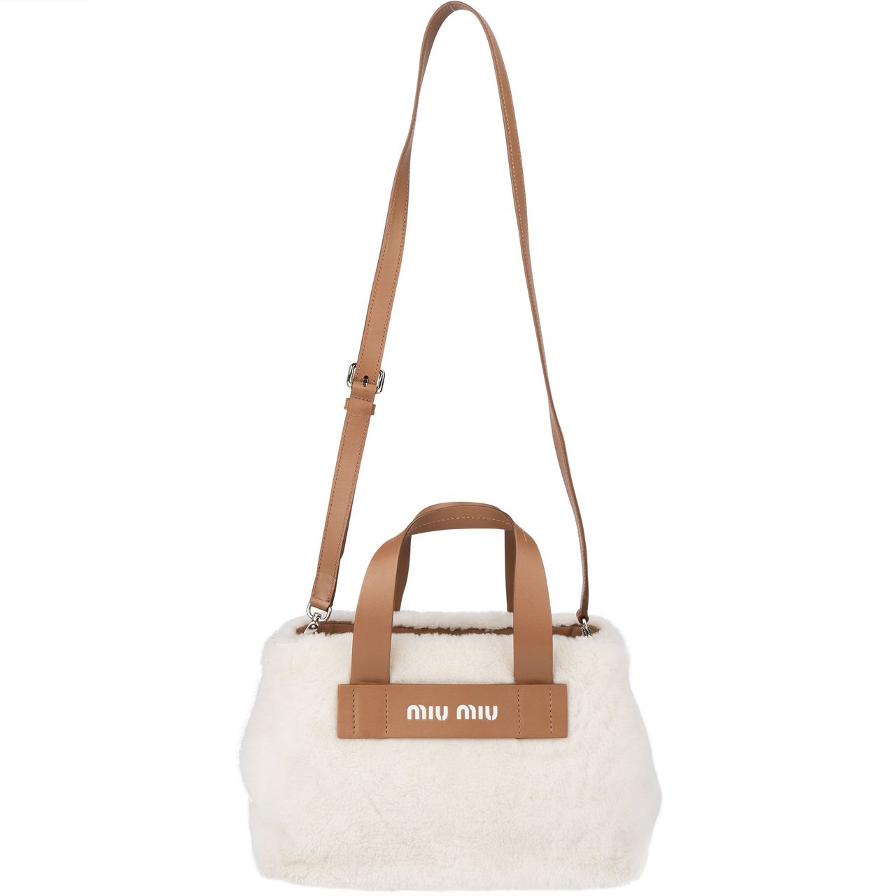 Miu Miu Miu Miu Cozy Sheep Handbag Wit