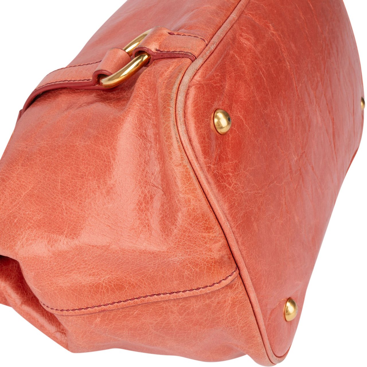 Miu Miu Miu Miu Leather City Handbag Roze
