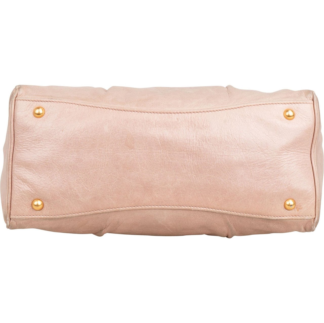 Miu Miu Vitello Lux Leather Bow Handbag Roze