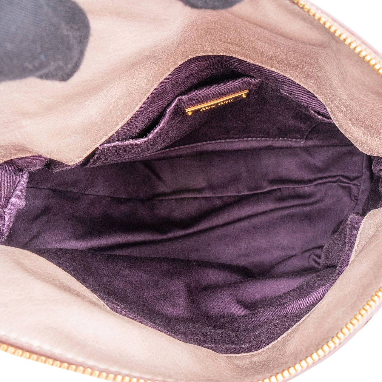 Miu Miu Miu Miu Classic Leather City Hanbag Roze