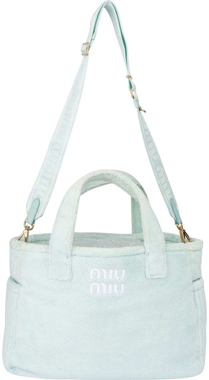 Miu Miu Miu Miu Acqua Sponge Handbag Blauw