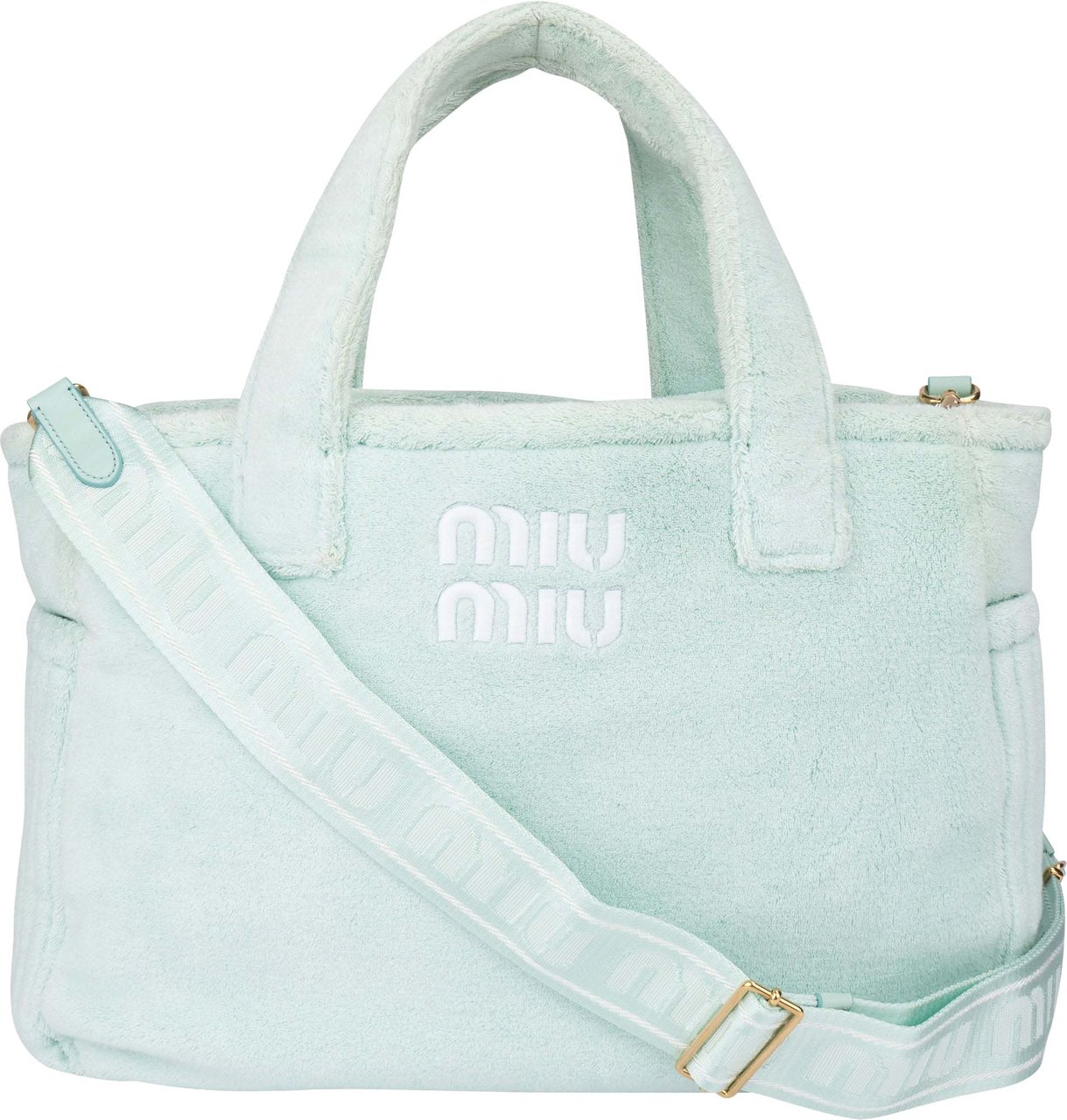 Miu Miu Miu Miu Acqua Sponge Handbag Blauw