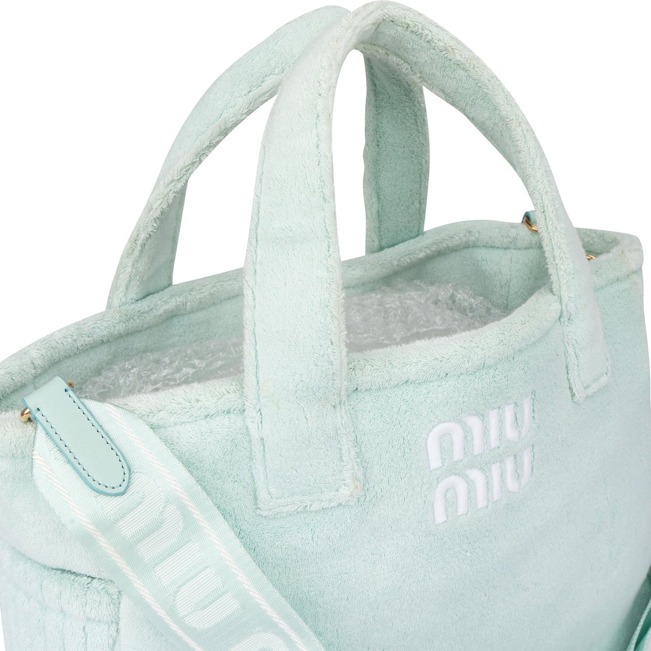 Miu Miu Miu Miu Acqua Sponge Handbag Blauw