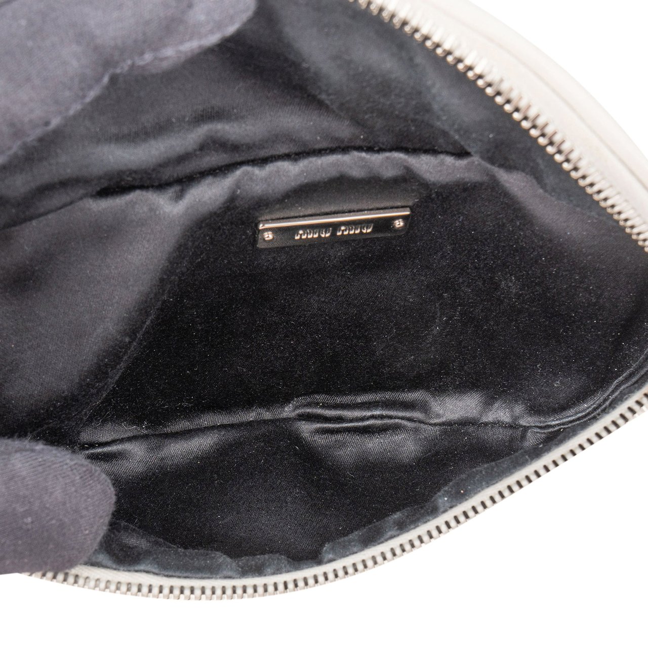 Miu Miu Miu Miu Leather Crystal Fringe Crossbody Bag Wit