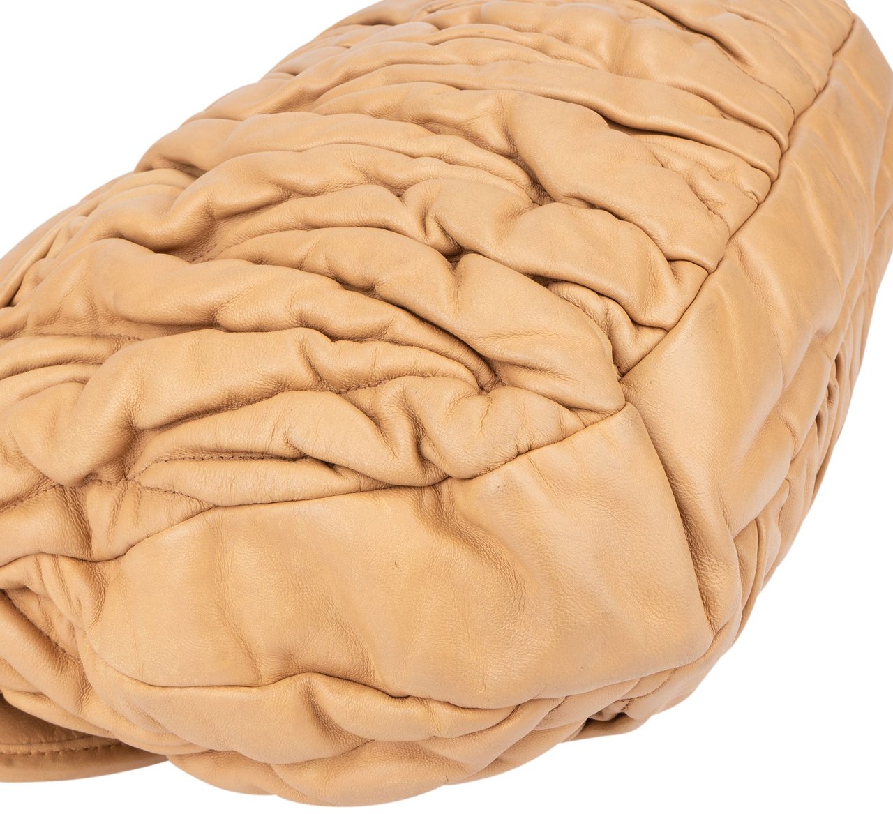Miu Miu Miu Miu Quilted Leather City Handbag Beige
