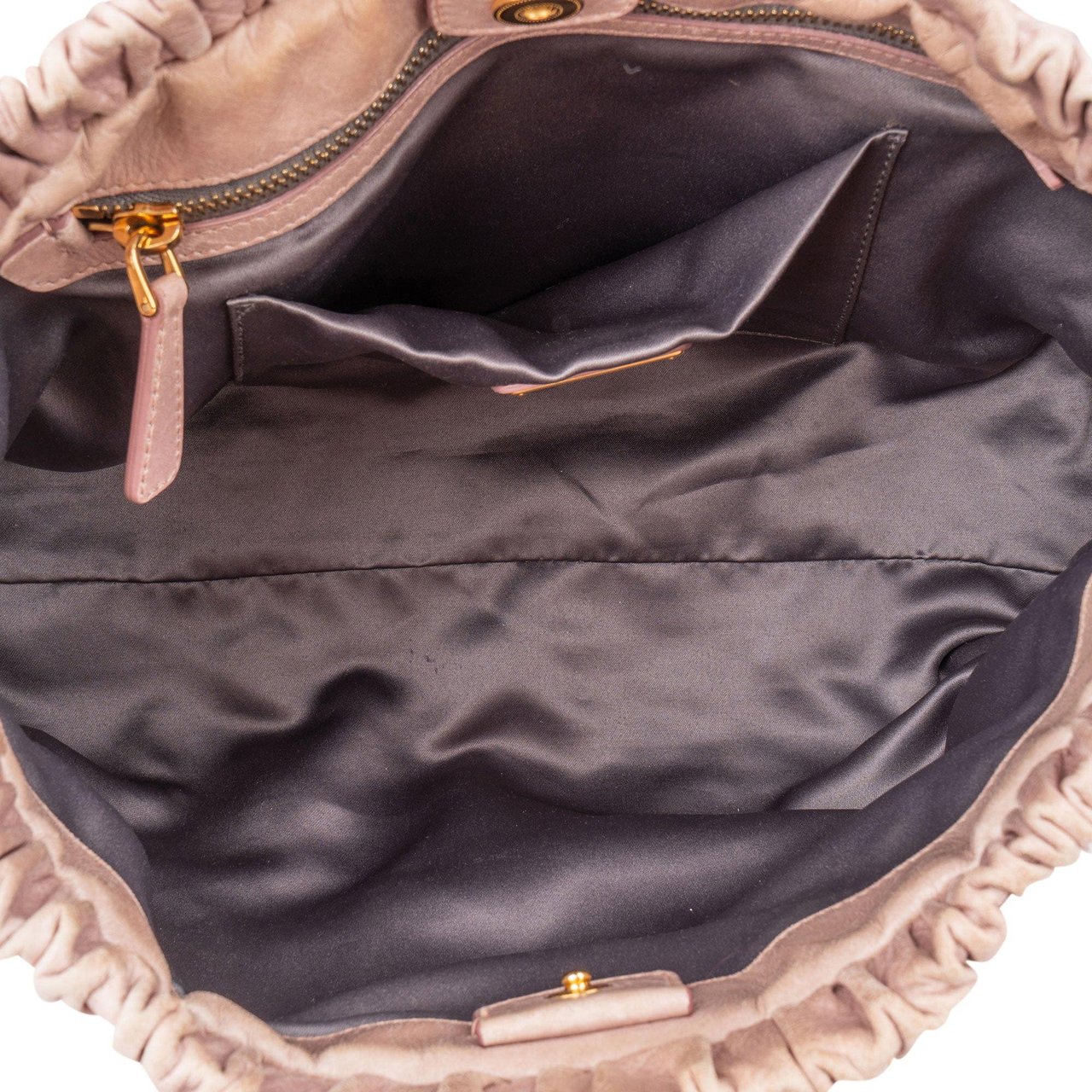 Miu Miu Miu Miu Classic Leather City Handbag Roze
