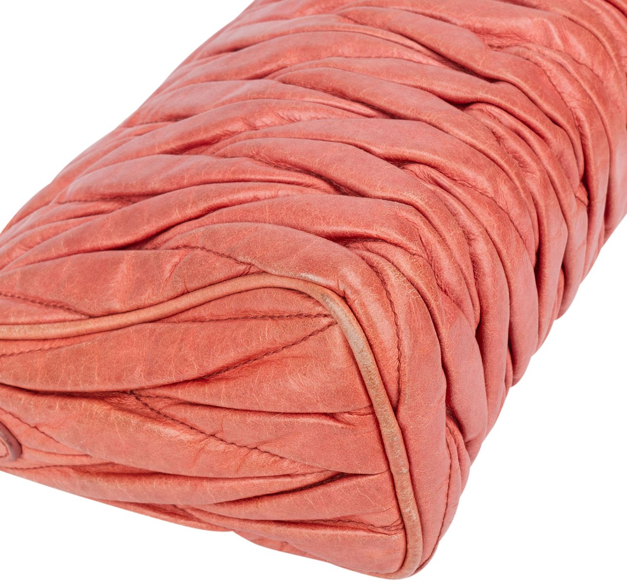 Miu Miu Miu Miu Quilted Leather City Shoulder Bag Roze