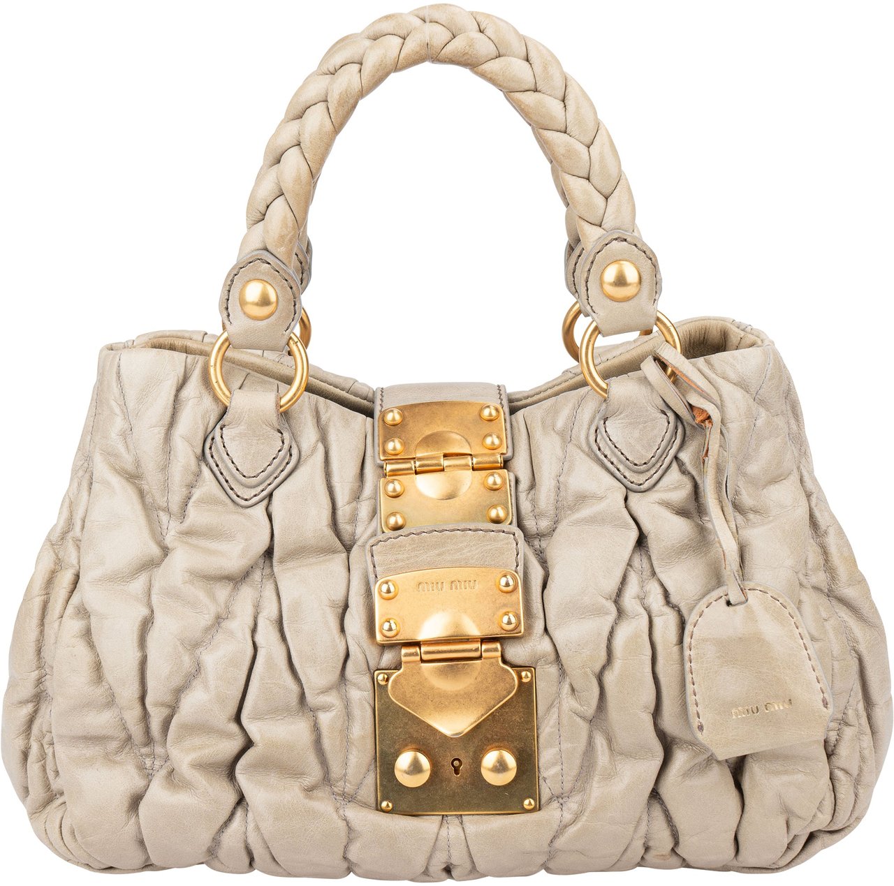 Miu Miu Miu Miu Quilted Leather City Handbag Divers