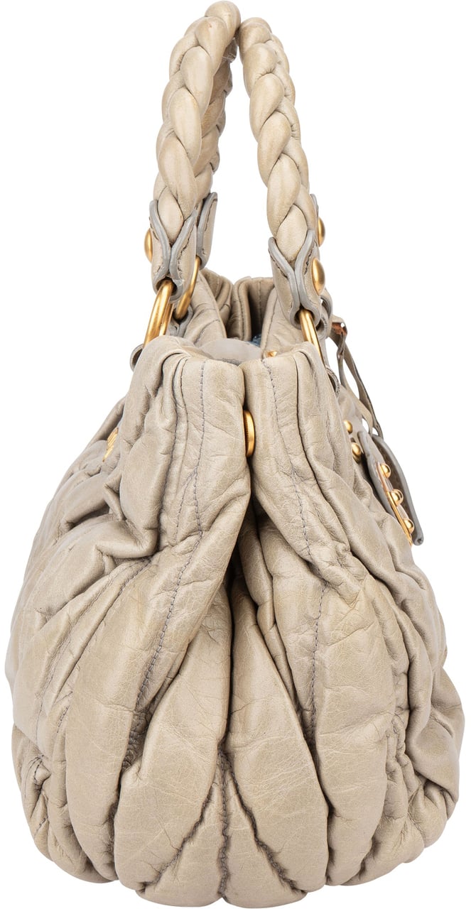 Miu Miu Miu Miu Quilted Leather City Handbag Divers