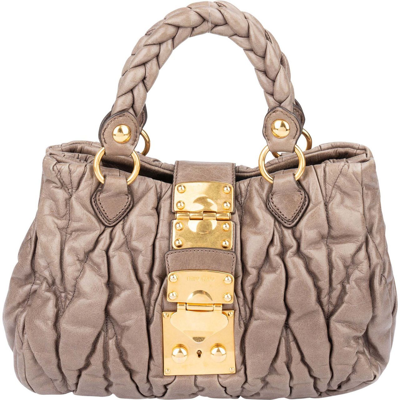 Miu Miu Miu Miu Quilted Leather City Handbag Divers