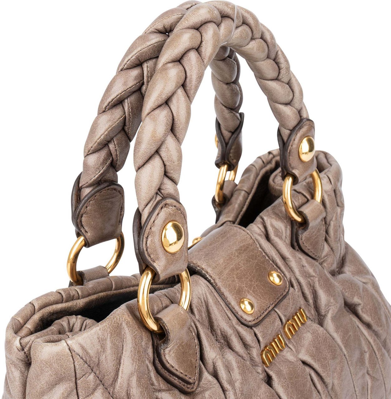 Miu Miu Miu Miu Quilted Leather City Handbag Divers