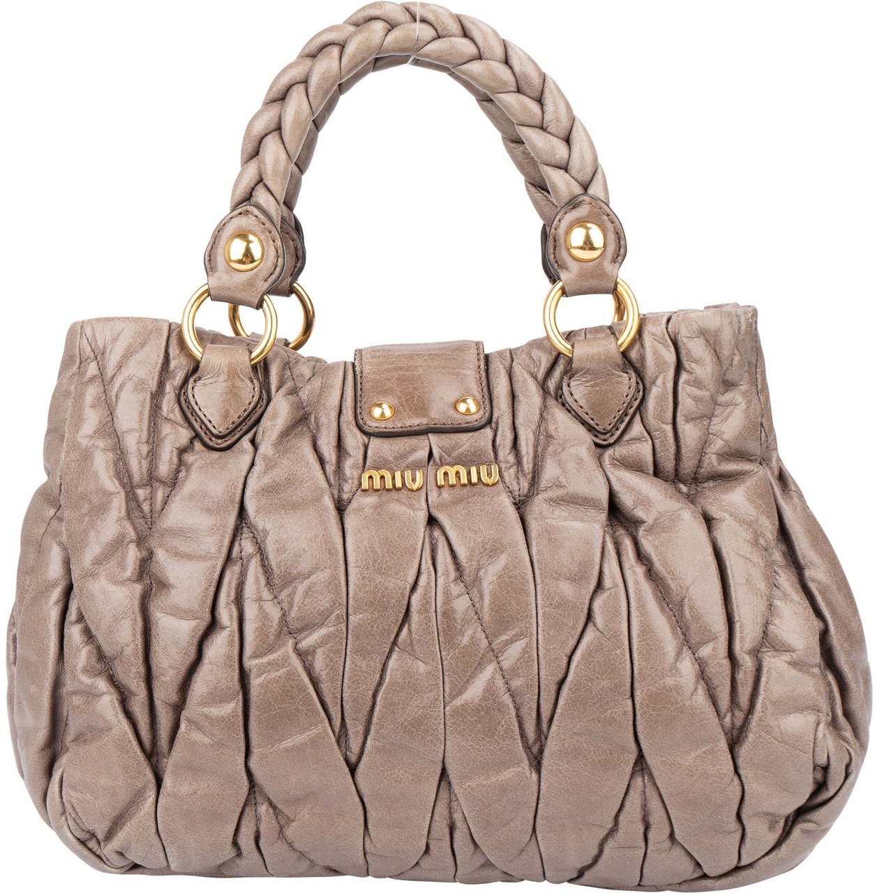 Miu Miu Miu Miu Quilted Leather City Handbag Divers