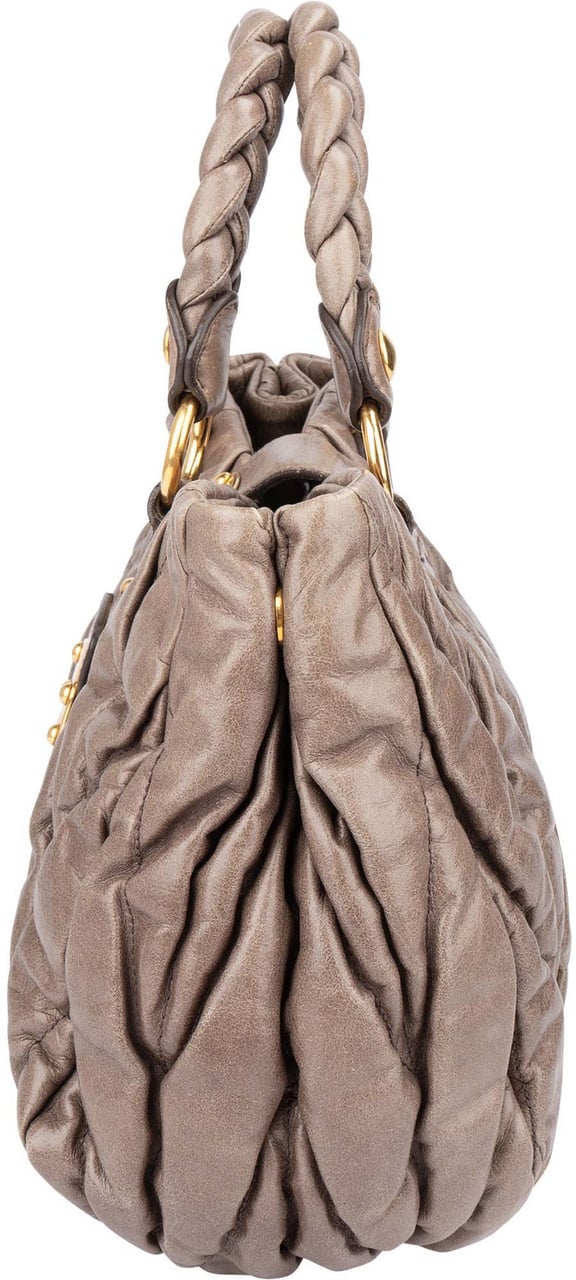 Miu Miu Miu Miu Quilted Leather City Handbag Divers