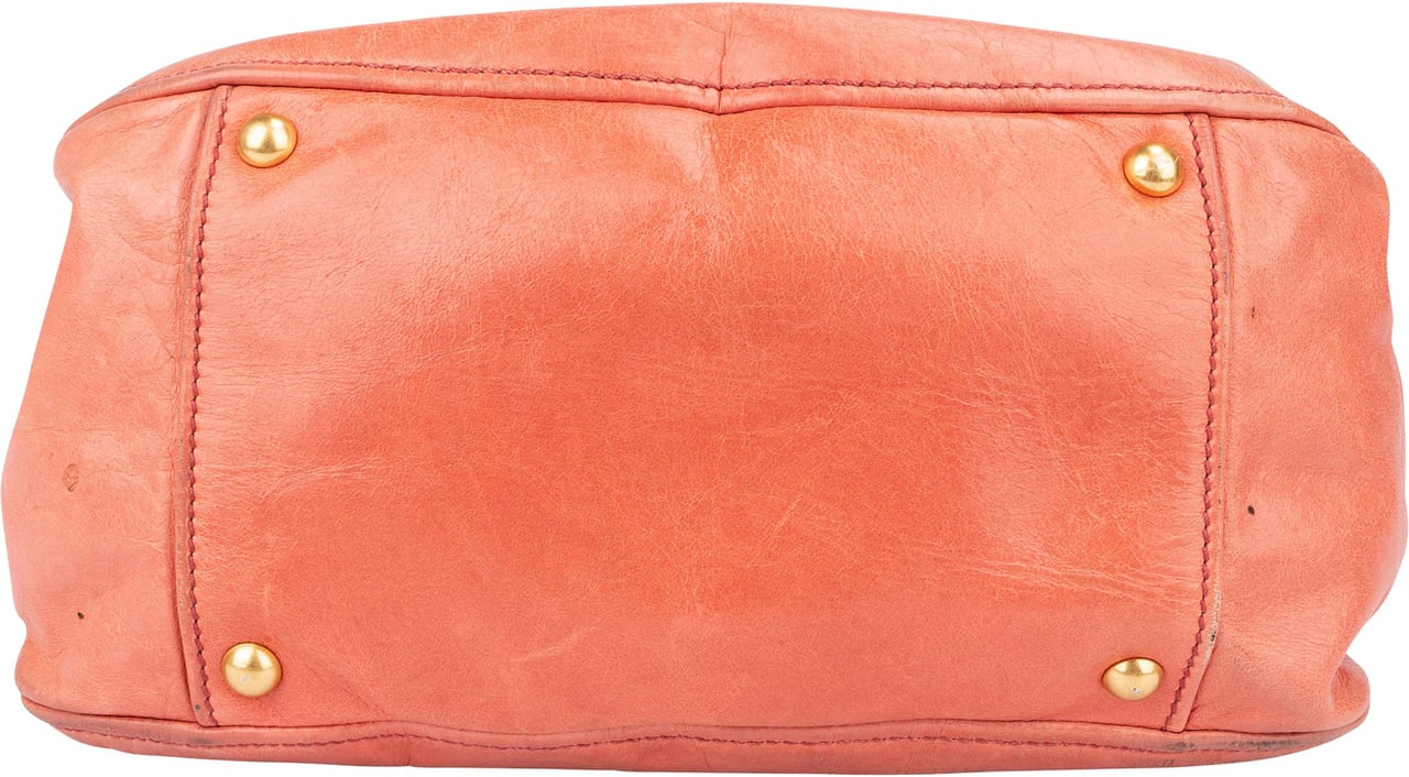Miu Miu Miu Miu Leather City Handbag Roze
