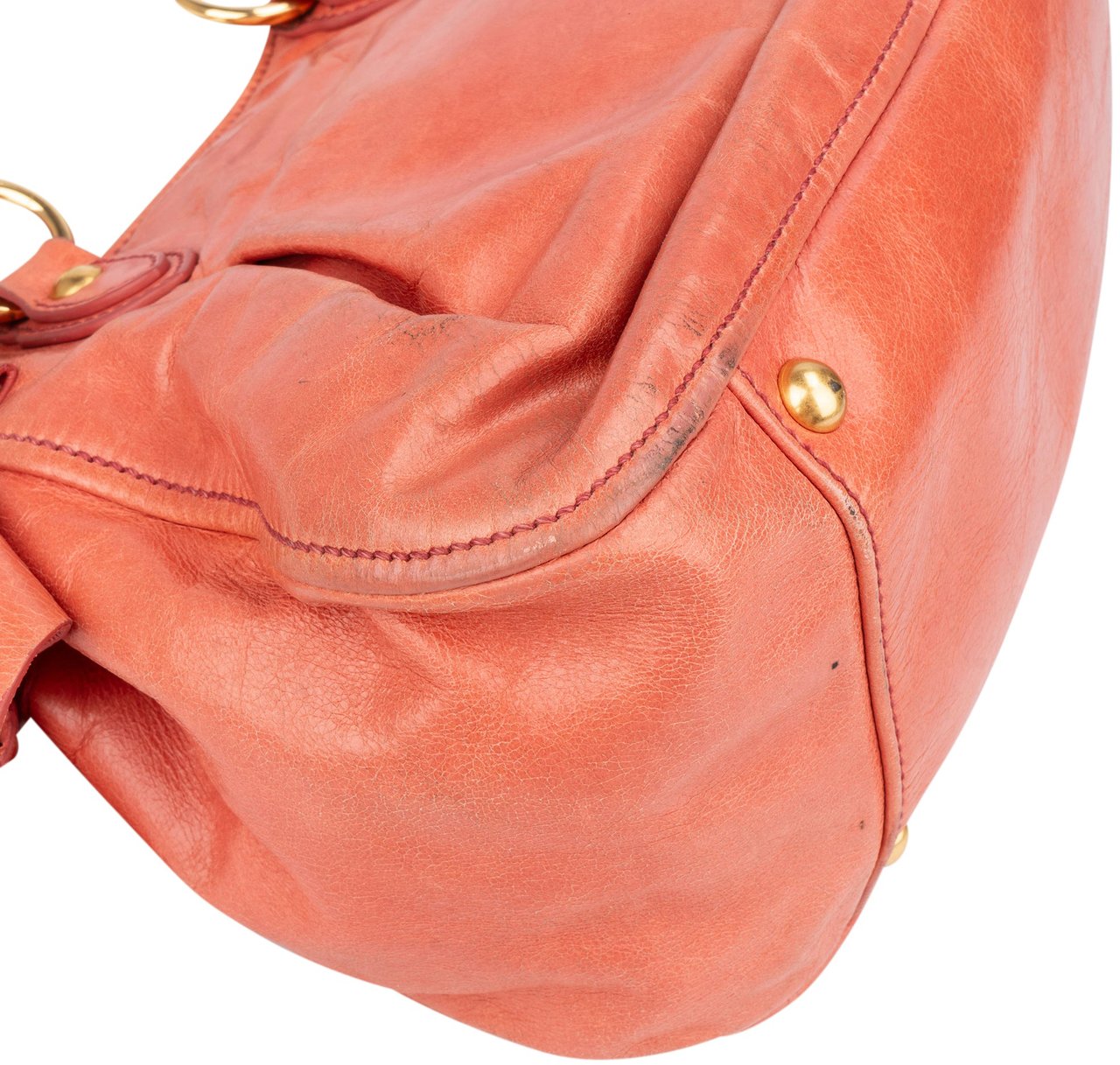 Miu Miu Miu Miu Leather City Handbag Roze