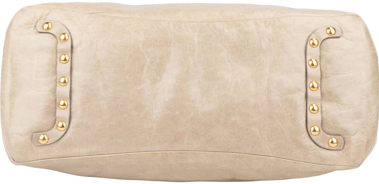 Miu Miu Miu Miu Classic Leather City Handbag Groen