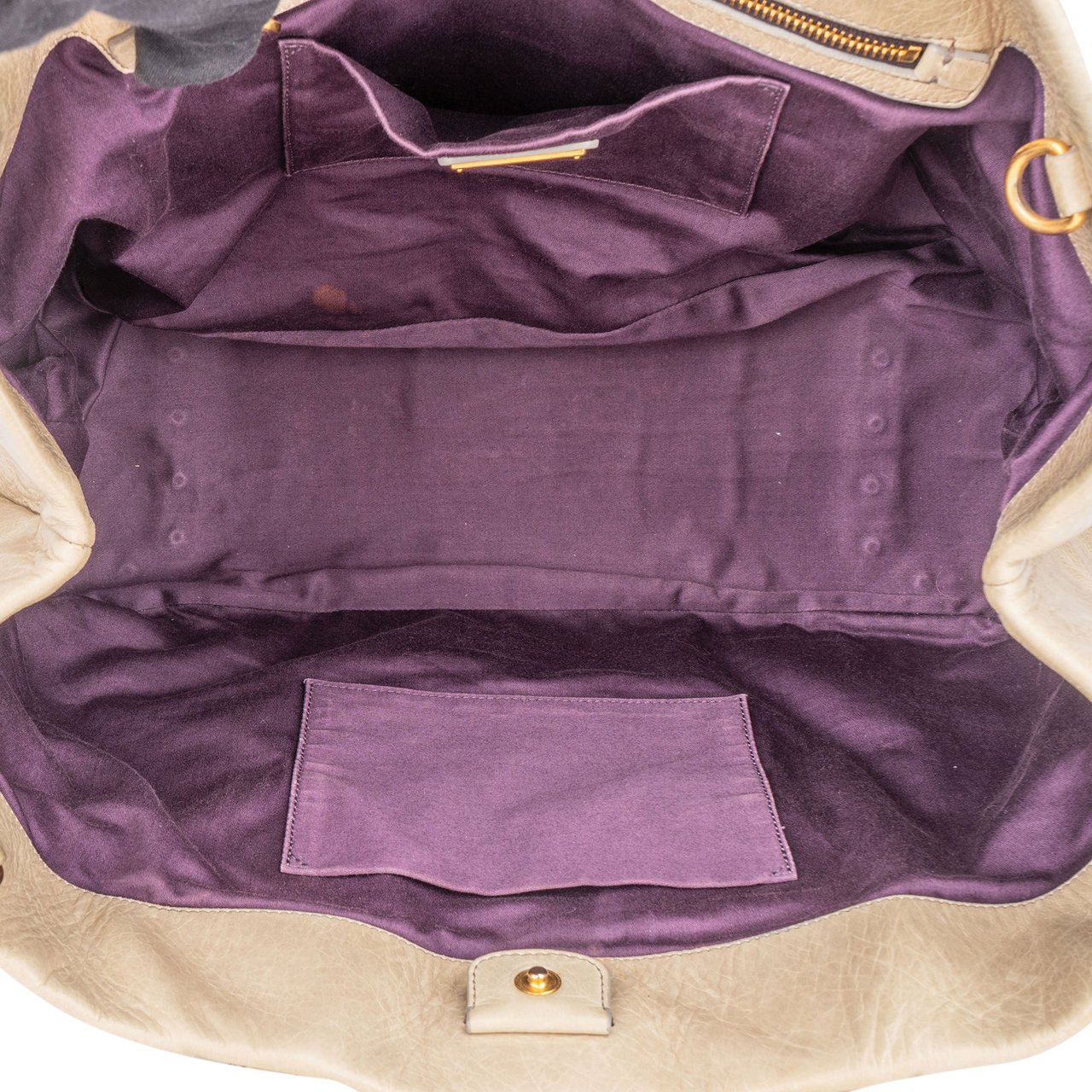 Miu Miu Miu Miu Classic Leather City Handbag Groen