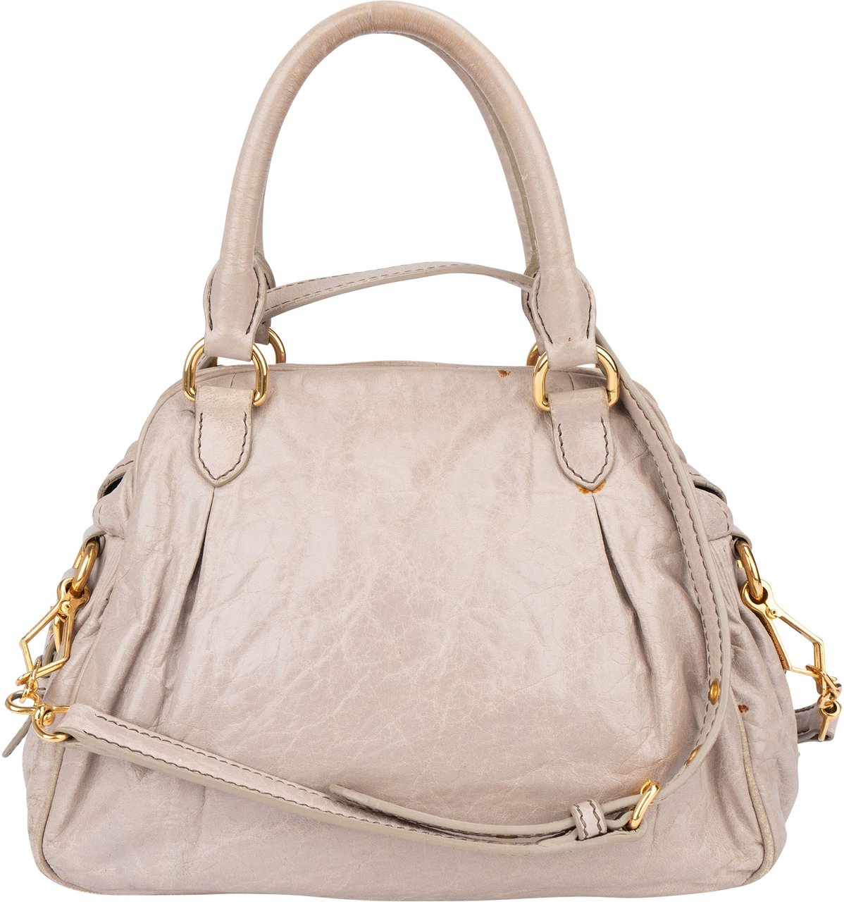 Miu Miu Miu Miu Grey Leather City Handbag Divers