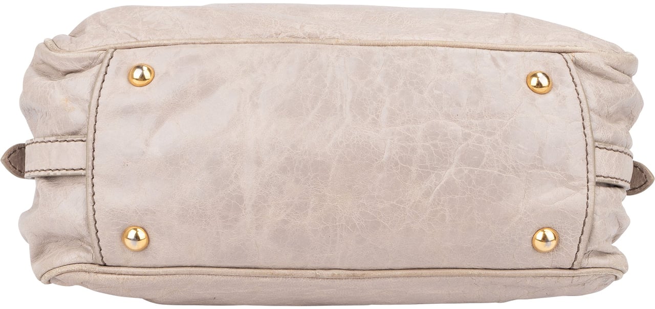 Miu Miu Miu Miu Grey Leather City Handbag Divers