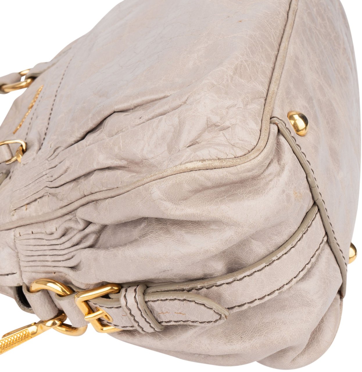 Miu Miu Miu Miu Grey Leather City Handbag Divers